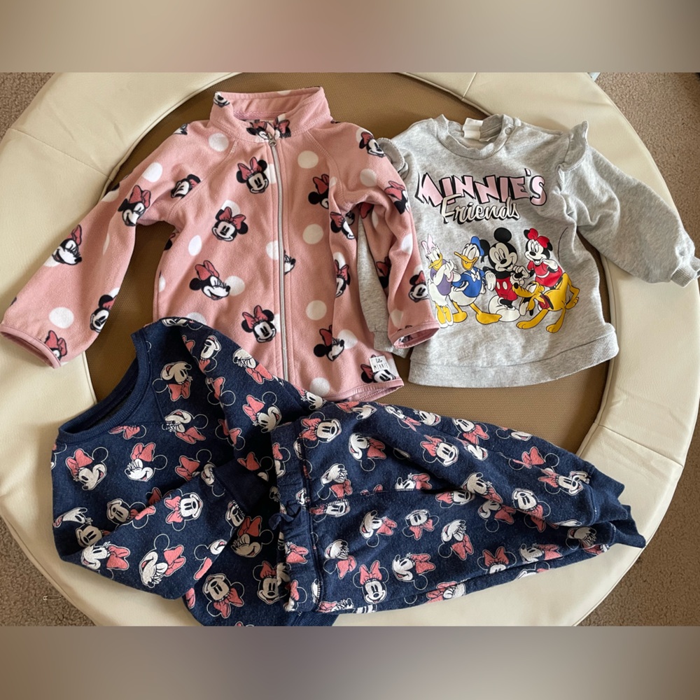Bundle H&M Minnie Mouse sweatshirt 18 mo